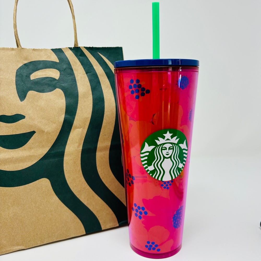 NWT STARBUCKS Floral Venti Tumbler